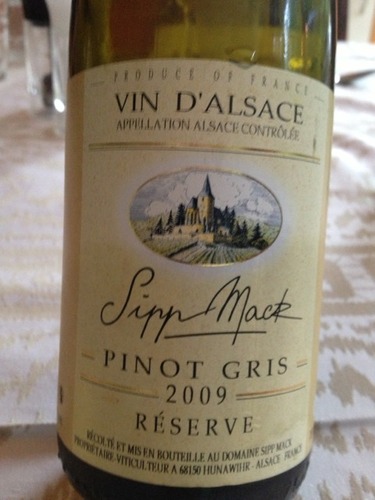 西普麦克珍藏灰皮诺干白Domaine Sipp Mack Pinot Gris Reserve