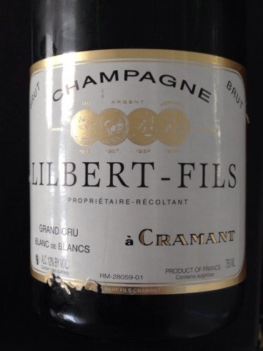 勒克莱尔玻尔特级园白中白香槟Lilbert Fils Perle Blanc de Blancs Grand Cru Brut