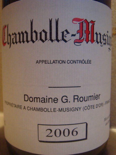 卢米酒庄干红（香波-慕西尼村）Domaine G. Roumier