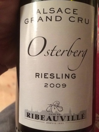 利伯维列奥斯特伯雷司令干白Cave de Ribeauville Osterberg Riesling