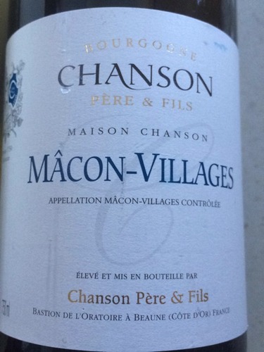 香颂马贡村干白Chanson Pere & Fils Macon Villages