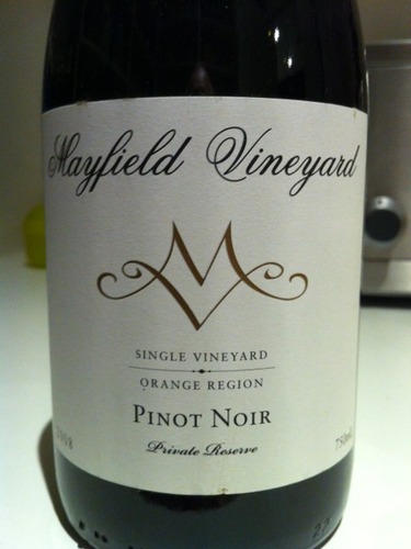 梅菲尔德黑皮诺干红Mayfield Vineyards Pinot Noir