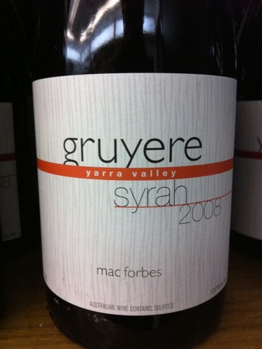 福布斯比格鲁耶尔西拉干红Mac Forbes Gruyere Syrah