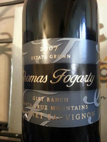 托马斯福格蒂吉斯特农场赤霞珠干红Thomas Fogarty Gist Ranch Estate Cabernet Sauvignon