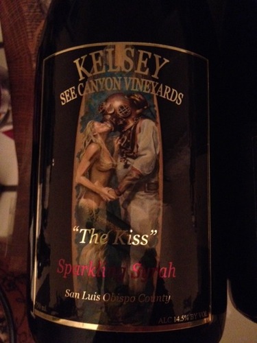 凯尔西甜蜜之吻西拉起泡Kelsey See Canyon Vineyards The Kiss Syrah Sparkling