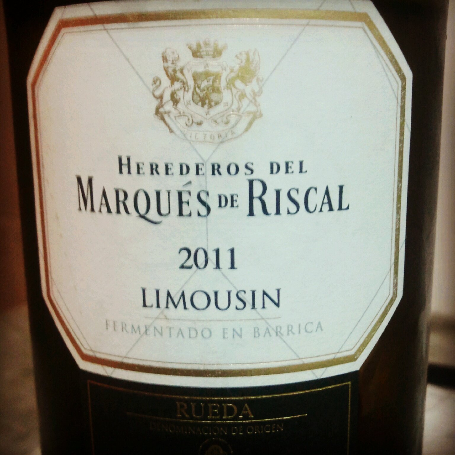 瑞格尔侯爵利穆赞干白（橡木桶陈酿）Marques de Riscal Limousin Fermentado En Barrica