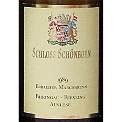 勋彭马可泉区雷司令精选白Schloss Schonborn Marcobrunner Riesling Auslese