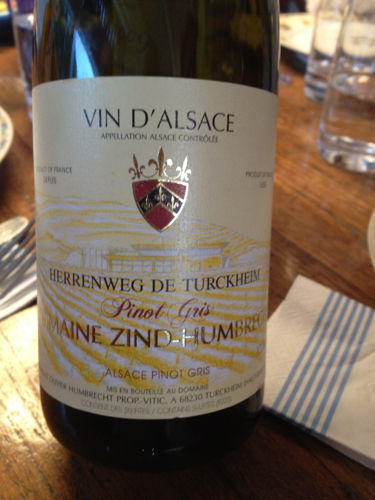 鸿布列什图克汗-埃连维园灰皮诺干白Domaine Zind-Humbrecht Herrenweg de Turckheim Pinot Gris