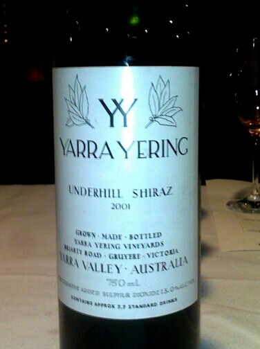 雅拉优伶昂德希尔西拉干红Yarra Yering Underhill Shiraz