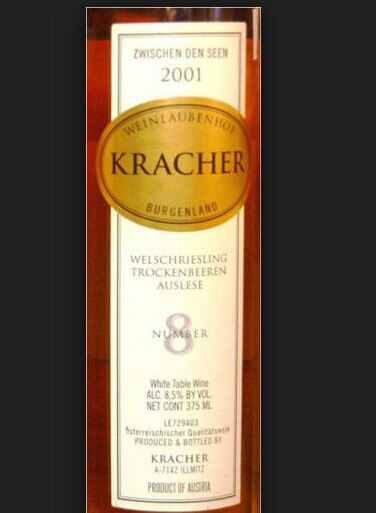 Alois Kracher #8 Welschriesling Trockenbeerenauslese Zwischen Den Seen