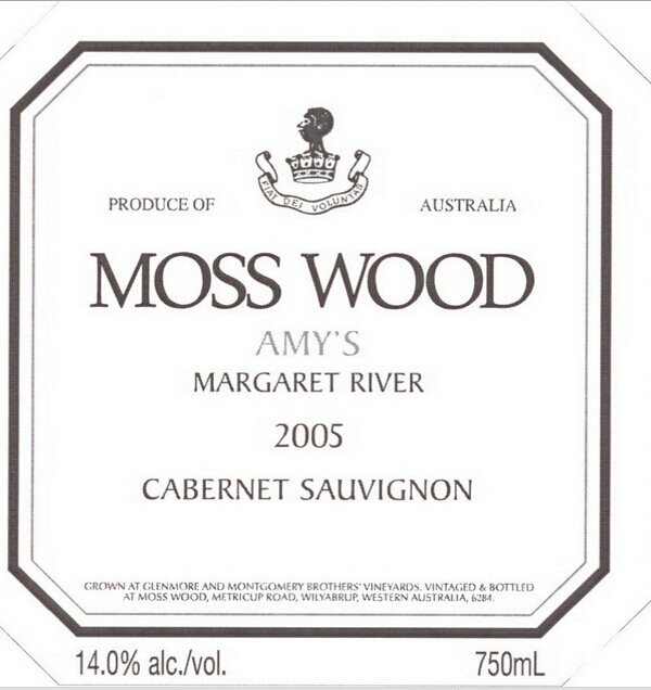 慕丝森林艾美精华赤霞珠干红Moss Wood The Amy's Blend Cabernet Sauvignon