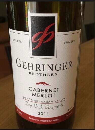 格林德兄弟干燥岩石园卡本内梅洛干白Gehringer Brothers Estate Winery Dry Rock Vineyards Cabernet - Merlot