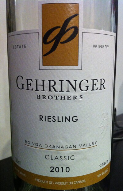 格林德兄弟雷司令白Gehringer Brothers Estate Winery Riesling