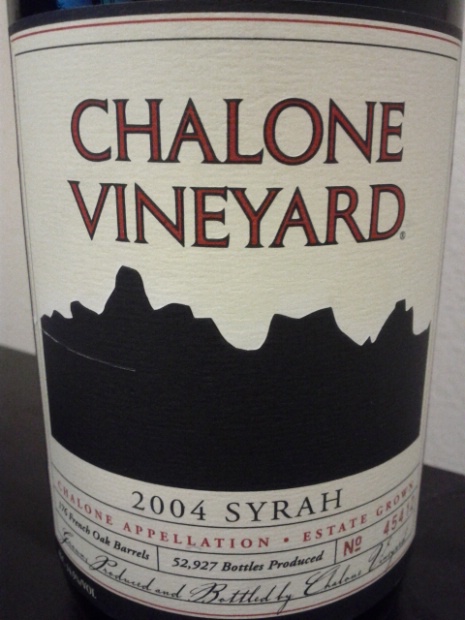 查龙酒庄酒堡园生长西拉干红Chalone Vineyard Estate Grown Syrah