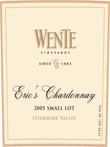 威迪小批量艾瑞克霞多丽干白Wente Vineyards Small Lot Eric's Chardonnay