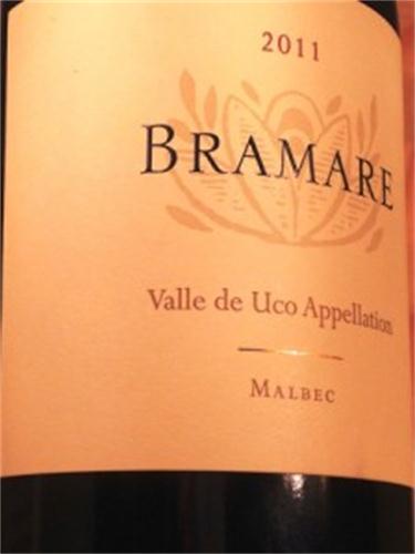 科沃斯百美系列优科谷马尔贝克干红Vina Cobos Bramare Uco Valley Malbec