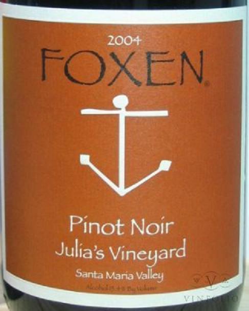 福克森茱莉亚园黑皮诺干红Foxen Julia's Vineyard Pinot Noir