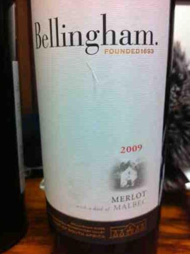 贝林翰马尔贝克-梅洛干红Bellingham Malbec-Merlot