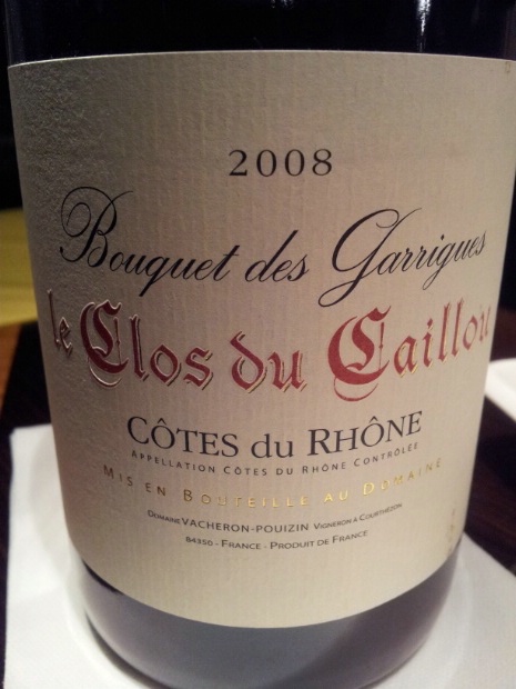 Le Clos du Caillou Cotes du Rhone Le Bouquet des Garrigues