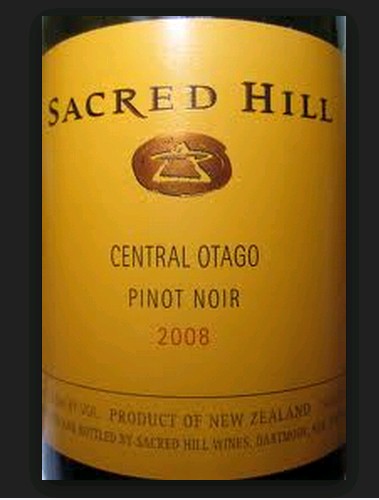 圣山橙标黑皮诺干红Sacred Hill Orange Label Pinot Noir