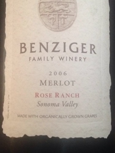 本齐格梅洛桃红Benziger Family Winery Ranch Merlot Rose