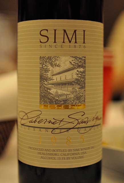 思美珍藏赤霞珠干红Simi Winery Cabernet Sauvignon Reserve