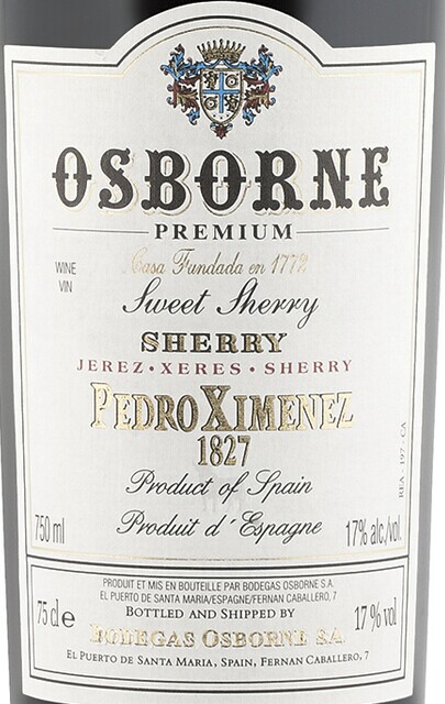 Osborne Pedro Ximenez 1827 Sweet Sherry