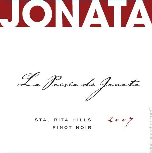 悦纳塔巨橡之诗黑皮诺干红Jonata La Poesia de Jonata Pinot Noir