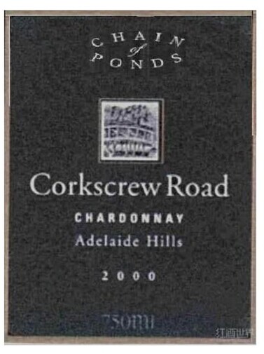 庞德盘山路霞多丽干白Chain of Ponds The Corkscrew Road Chardonnay