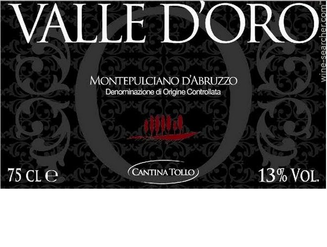 Cantina Tollo 'Valle d'Oro' Montepulciano d'Abruzzo Bio