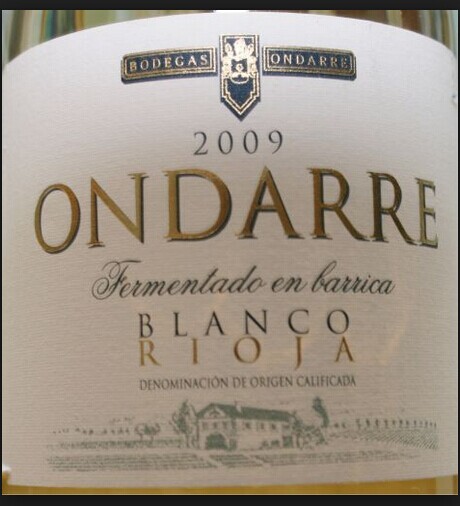 翁达柯雷酒庄里奥哈干白Bodegas Ondarre Rioja White