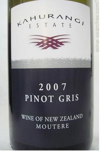 卡胡朗伊庄园白皮诺干白Kahurangi Estate Pinot Gris