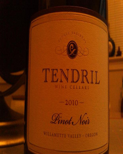 卷须酒庄白标签黑皮诺干红Tendril Wine Cellars White Label Pinot Noir