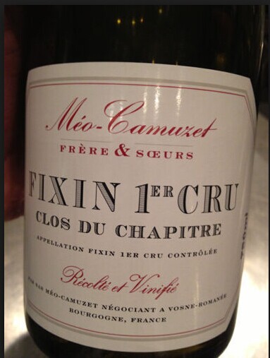 凯慕思菲克桑一级园秘密章程干红Domaine Meo-Camuzet Fixin Clos du Chapitre Premier Cru