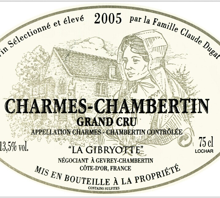 杜加特吉优特香牡-香贝丹园干红Claude Dugat La Gibryotte Charmes-Chambertin