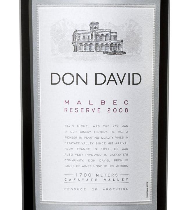 艾斯德科唐大卫珍藏马尔贝克干红El Esteco Don David Malbec Reserve