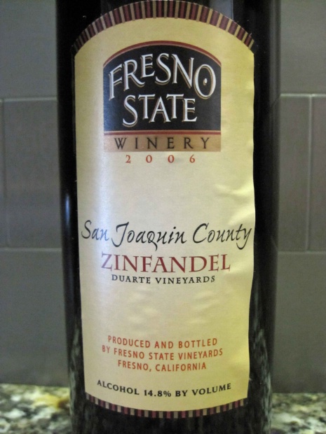 弗雷斯诺杜阿尔特园仙粉黛干红Fresno State Winery Duarte Vineyards Zinfandel