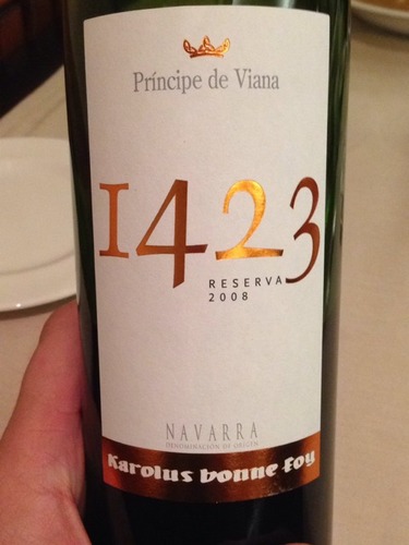 比亚纳王子1423干红Bodegas Principe De Viana 1423