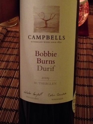 康贝尔波比波杜瑞夫干红Campbells Bobbie Burns Durif