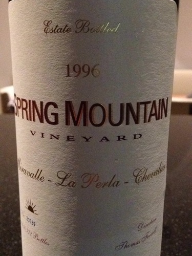 春山米拉瓦耶拉佩拉干红Spring Mountain Vineyard Miravalle La Perla Chevalier Red