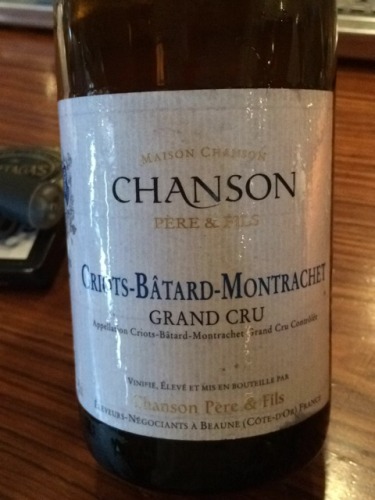 香颂克利特-巴塔-蒙哈榭园顶级酿制干白Chanson Pere & Fils Criots Batard Montrachet Grand Cru