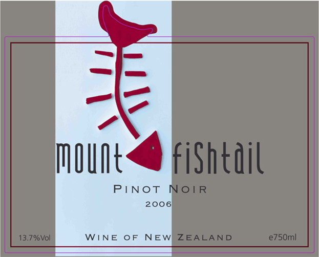 鱼尾山黑皮诺干红Mount Fishtail Pinot Noir