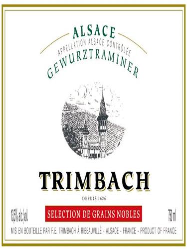 婷芭克世家琼瑶浆粒选贵腐甜白F.E. Trimbach Gewurztraminer Selection de Grains Nobles 