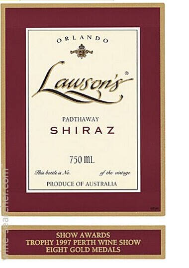 奥兰多劳森帕史维西拉干红Orlando Lawson's Padthaway Shiraz