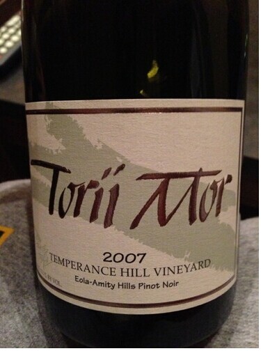 特礼莫尔节制山庄园黑皮诺干红Torii Mor 'Temperance Hill Vineyard' Pinot Noir