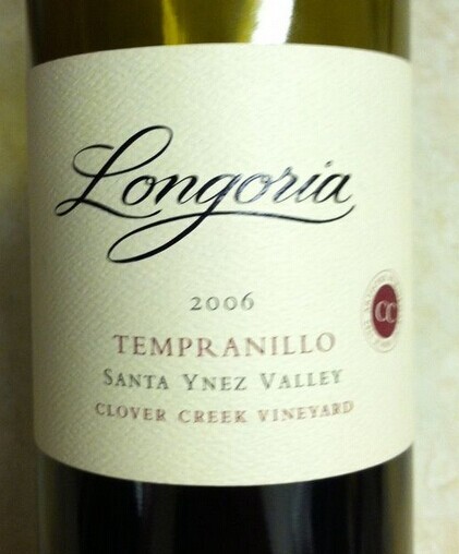 朗格利亚三叶草溪园丹魄干红Longoria Clover Creek Vineyard Tempranillo