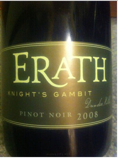 艾拉斯骑士园黑皮诺干红Erath Knight's Gambit Pinot Noir