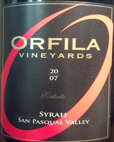 orfila syrah (san pasqual)