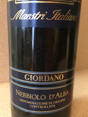 乔丹诺意大利大师内比奥罗干红Giordano Nebbiolo Maestri Italiani