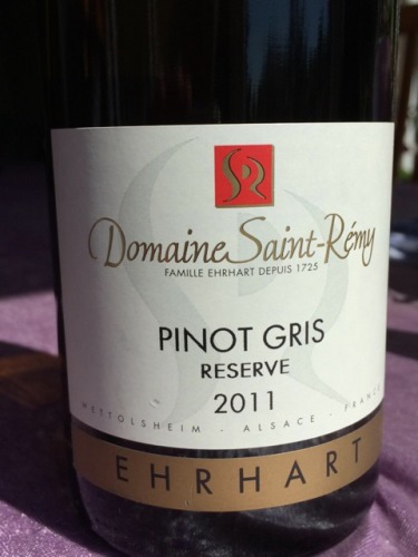 圣雷米“艾哈”珍藏灰皮诺半干白Domaine Saint Remy Ehrhart Pinot Gris Reserve